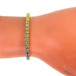 10 Pointer Rainbow Sapphire Tennis Bracelet 66892 - Image 6