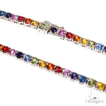 Rainbow Sapphire Tennis Chain 67477 - Image 3