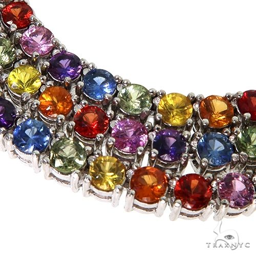 Rainbow Sapphire Tennis Chain 67477 - Image 4