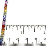 Rainbow Sapphire Tennis Chain 67477 - Image 6
