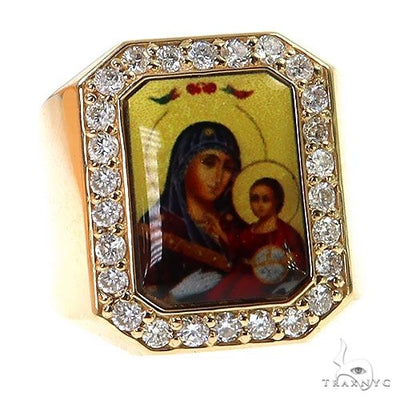 Rectangle Diamond Photo Ring 68605 - Image 1