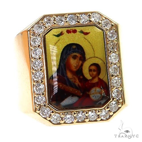 Rectangle Diamond Photo Ring 68605 - Image 1