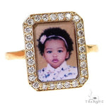 Rectangle Diamond Photo Ring 68606 - Image 2