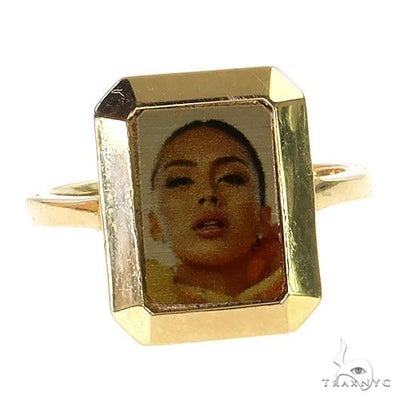 Rectangle Photo Ring 68607 - Image 1