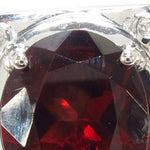 Red Garnet & Diamond Custom Ring 35492 - Image 3