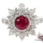 Red Ruby & Diamond Ring 32016 - Image 2