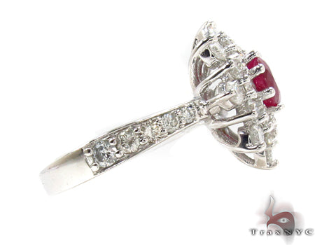 Red Ruby & Diamond Ring 32016 - Image 4