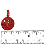 Red Sapphire China Flag Pendant 68241 - Image 5