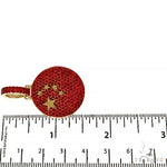 Red Sapphire China Flag Pendant 68241 - Image 6