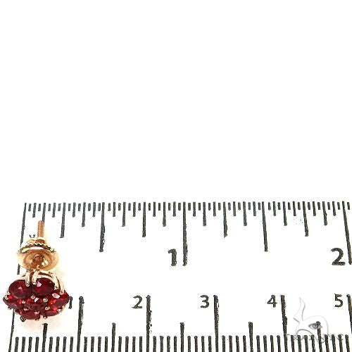 Scarlet Bloom Flower Earrings Small 69047 - Image 5