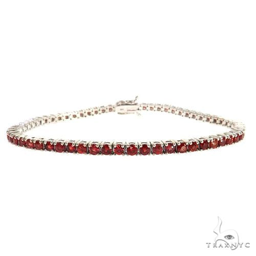 Red Sapphire Tennis Bracelet 69038 - Image 1
