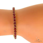 Red Sapphire Tennis Bracelet 69039 - Image 5