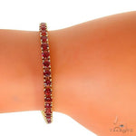 Red Sapphire Tennis Bracelet 69048 - Image 6