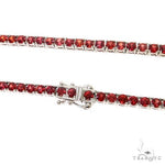 Red Sapphire Tennis Chain 69032 - Image 5