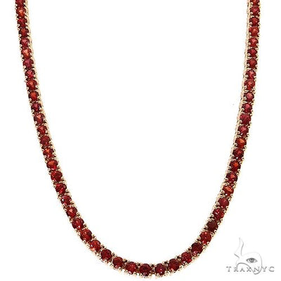Red Sapphire Tennis Chain 69033 - Image 1