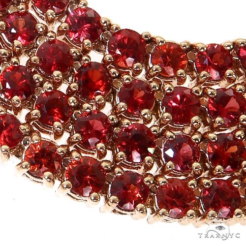 Red Sapphire Tennis Chain 69033 - Image 4