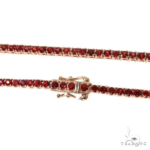 Red Sapphire Tennis Chain 69033 - Image 5