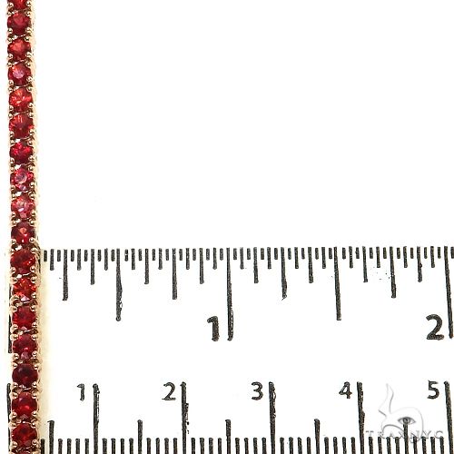 Red Sapphire Tennis Chain 69033 - Image 7