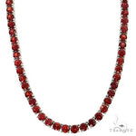 Red Sapphire Tennis Chain 69034 - Image 1