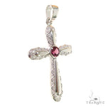 Rhodolite Sanctity Cross Pendant 69603 - Image 2