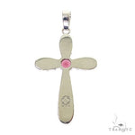 Rhodolite Sanctity Cross Pendant 69603 - Image 4