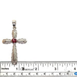 Rhodolite Sanctity Cross Pendant 69603 - Image 5