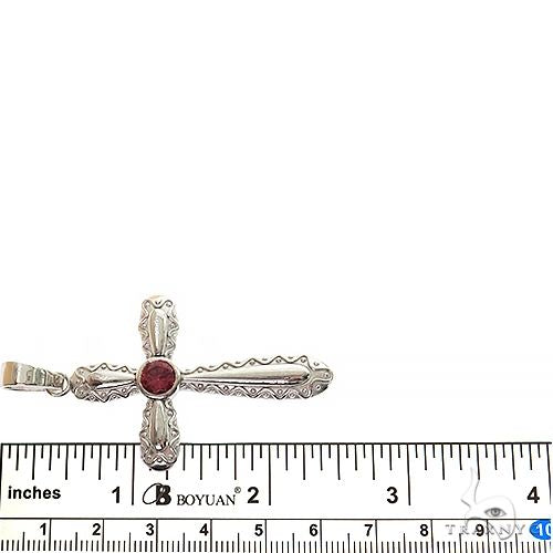 Rhodolite Sanctity Cross Pendant 69603 - Image 6
