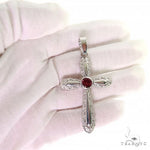 Rhodolite Sanctity Cross Pendant 69603 - Image 7