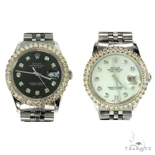 Rolex DateJust 36mm  Diamond Yellow Style Bezel Watch 66510 - Image 1