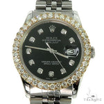 Rolex DateJust 36mm  Diamond Yellow Style Bezel Watch 66510 - Image 3