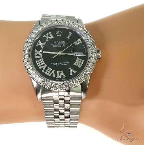 Rolex DateJust 36mm Diamond Bezel Watch 66511 - Image 8