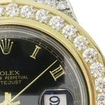 Rolex Datejust 18K Yellow Gold and Steel Oyster Perpetual 58544 - Image 3