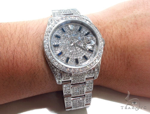 Rolex Datejust II Steel Diamond Watch 35359 - Image 12