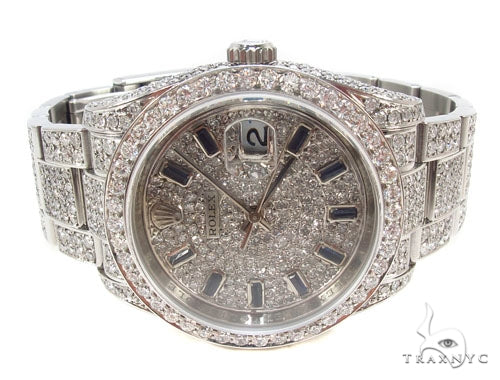 Rolex Datejust II Steel Diamond Watch 35359 - Image 4