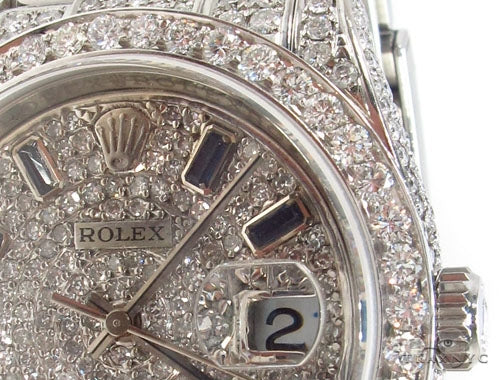 Rolex Datejust II Steel Diamond Watch 35359 - Image 5