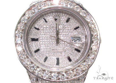 Rolex Datejust II Steel Fully Diamond Watch 36727 - Image 1