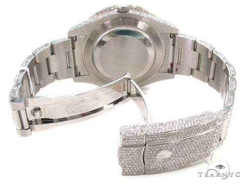 Rolex Datejust II Steel Fully Diamond Watch 36727 - Image 12