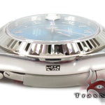 Rolex Datejust II Blue Steel & White Gold 116334 27957 - Image 10
