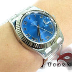 Rolex Datejust II Blue Steel & White Gold 116334 27957 - Image 14