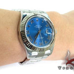 Rolex Datejust II Blue Steel & White Gold 116334 27957 - Image 15