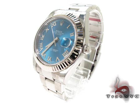 Rolex Datejust II Blue Steel & White Gold 116334 27957 - Image 4