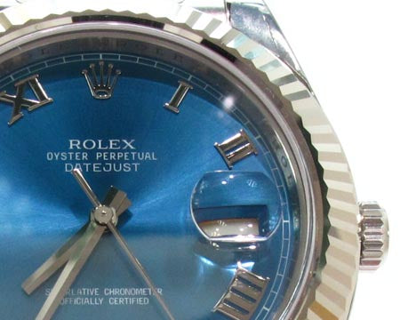 Rolex Datejust II Blue Steel & White Gold 116334 27957 - Image 6