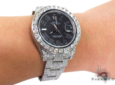 Diamond Rolex Datejust II White Gold and Steel 116334 bkrio 28690 - Image 13