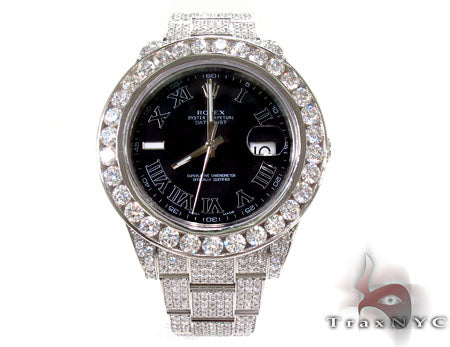 Diamond Rolex Datejust II White Gold and Steel 116334 bkrio 28690 - Image 2