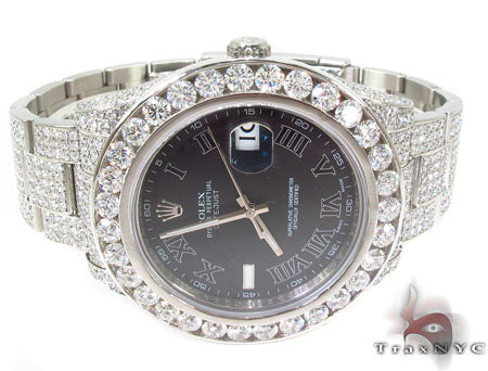 Diamond Rolex Datejust II White Gold and Steel 116334 bkrio 28690 - Image 4
