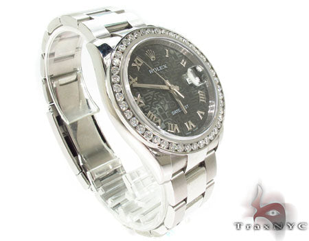 Diamond Rolex Datejust Steel 116200 BKJRO 29016 - Image 3