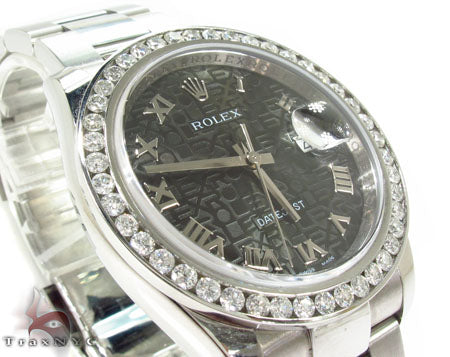 Diamond Rolex Datejust Steel 116200 BKJRO 29016 - Image 4