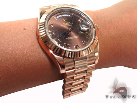 Rolex Day-Date Rose Gold 218235 32576 - Image 11