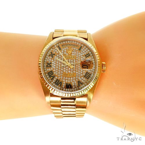 Rolex Day-Date18038 36mm 18k Yellow Gold Diamond Dial 69092 - Image 5