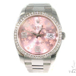 Rolex Date Just Floral Pink Steel 116200 44758 - Image 2